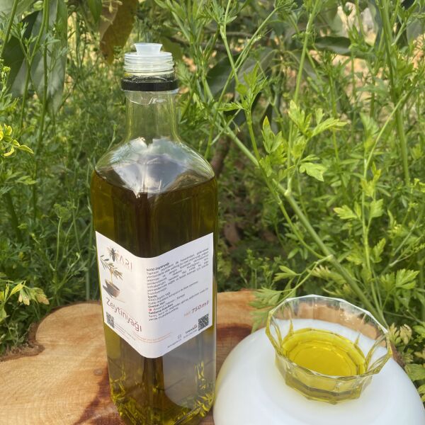 Doğal ve Soğuk Sıkım Zeytinyağı 750ml (Tanıtım Amaçlı) Özel Kapaklı)