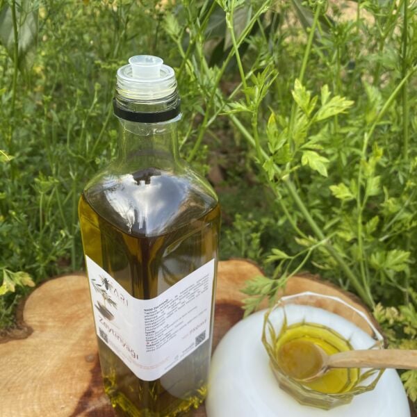 Doğal ve Soğuk Sıkım Zeytinyağı 750ml (Tanıtım Amaçlı) Özel Kapaklı)